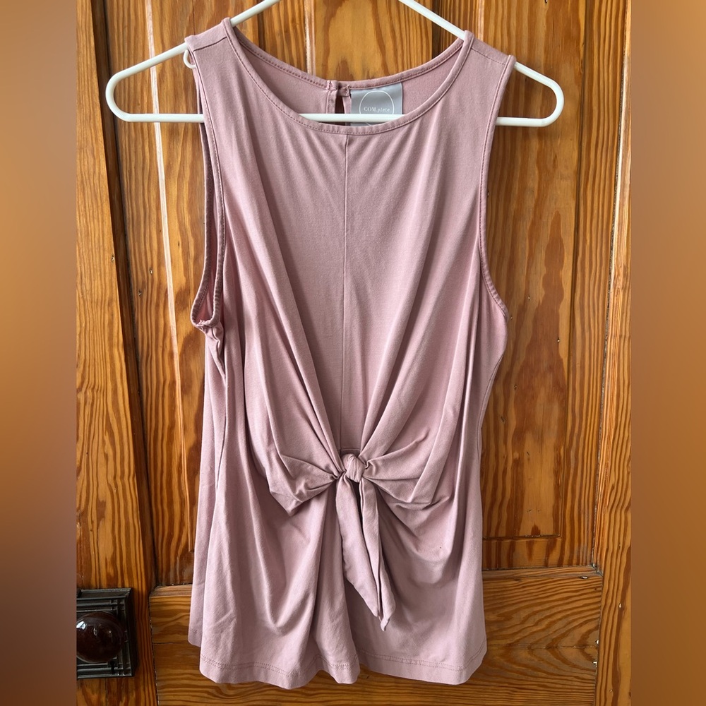 Women's Pink Sleeveless Top